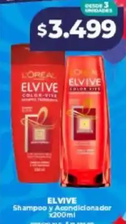 Supermayorista Vital Elvive shampoo y acondicionador oferta