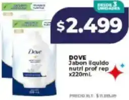 Supermayorista Vital Dove jabon liquido nutri prof rep oferta