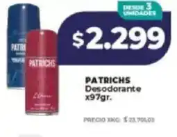 Supermayorista Vital Patrichs desodorante oferta