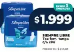 Supermayorista Vital Siempre libre toa fem tanga с/а oferta