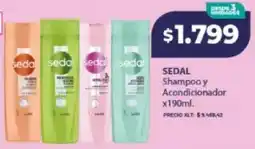 Supermayorista Vital Sedal shampoo y acondicionador oferta