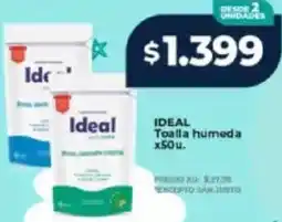 Supermayorista Vital Ideal toalla humeda oferta