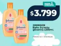 Supermayorista Vital Johnson baño liq baby glicerina oferta