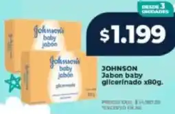 Supermayorista Vital Johnson jabon baby glicerinado oferta
