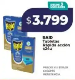 Supermayorista Vital Raid tabletas rápida acción oferta