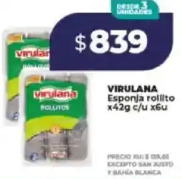 Supermayorista Vital Virulana esponja rollito oferta