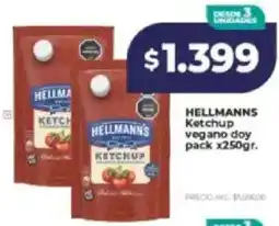 Supermayorista Vital Hellmann's ketchup vegano doy pack oferta