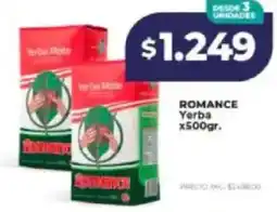 Supermayorista Vital Romance yerba oferta