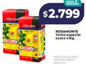 Supermayorista Vital Rosamonte yerba especial suave oferta