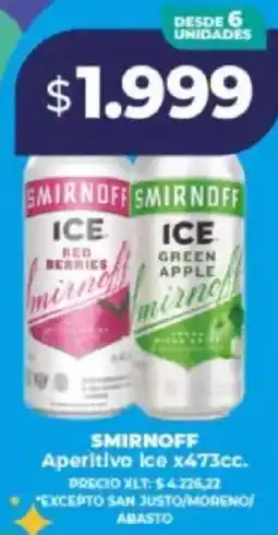 Supermayorista Vital Smirnoff aperitivo ice oferta