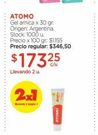 Farmacity Átomo gel átomo árnica x 30 gr oferta