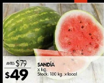 Disco Sandía x kg oferta