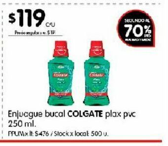 Disco Enjuague bucal colgate oferta