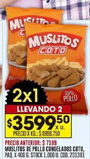 Coto Muslitos muslitos de pollo congelados coto oferta