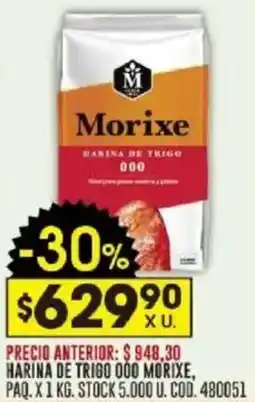 Coto Morixe harina de trigo 000 oferta