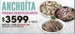 Coto Anchoíta provenzal/en aceite/calabresa oferta
