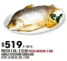 Coto Sábalo eviscerado congelado oferta