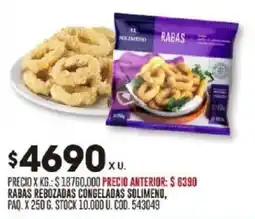 Coto Rabas rebozadas congeladas solimeno oferta