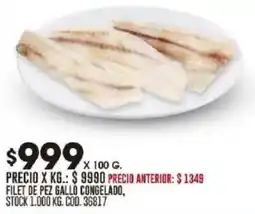 Coto Filet de pez gallo congelado oferta