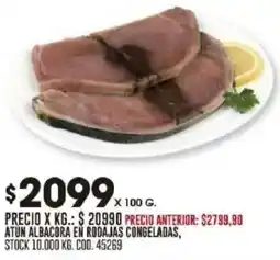 Coto Atun albacora en rodajas congeladas oferta