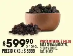 Coto Pasa de uva moscatel oferta