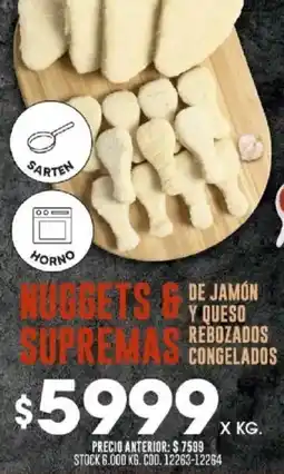 Coto Nuggets & de jamon supremas rebozados congelados oferta