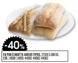 Coto En pan ciabatta varios tipos oferta