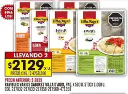 Coto Ravioles varios sabores villa d'agri oferta