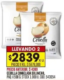Coto Cebolla congelada solimeno paq oferta