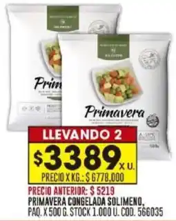 Coto Primavera congelada solimeno, paq. oferta