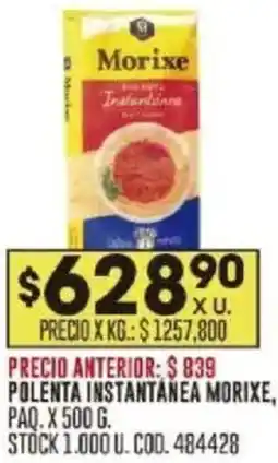 Coto Morixe polenta instantanea paq oferta