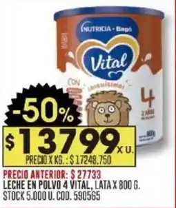 Coto Leche en polvo 4 vital, lata oferta