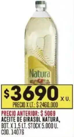 Coto Aceite de girasol natura, bot. oferta