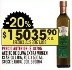 Coto Lira aceite de oliva extra virgen clásico oferta