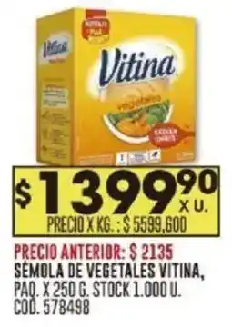 Coto Vitina sémola de vegetales oferta
