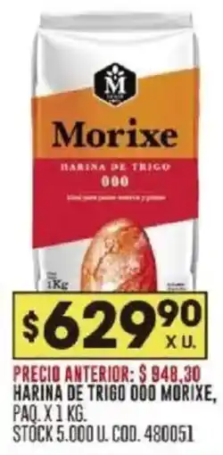 Coto Morixe harina de trigo 000 oferta