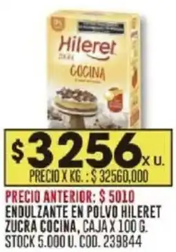 Coto Hileret endulzante en polvo zucra cocina oferta