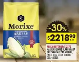 Coto Morixe harina de maíz blanco para preparar arepas oferta