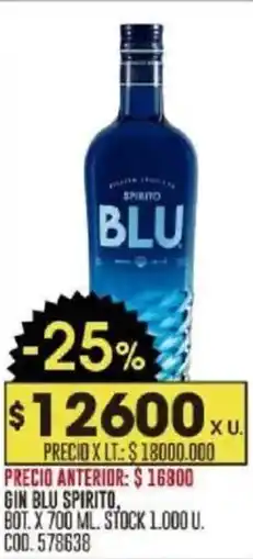 Coto Blu spirito gin oferta