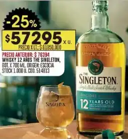 Coto Whisky 12 anos the singleton oferta