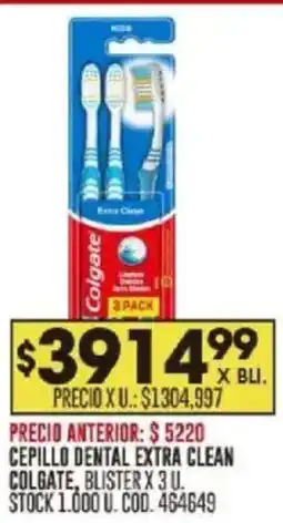 Coto Colgate cepillo dental extra clean blister oferta