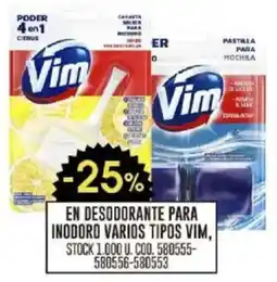 Coto Vim en desodorante para inodoro varios tipos oferta