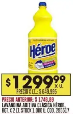 Coto Héroe lavandina aditiva clásica oferta