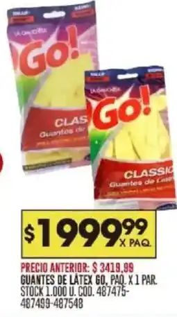 Coto Go guantes de latex oferta