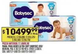 Coto Babysec pañal para bebes ultra soft oferta