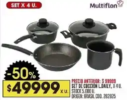 Coto Multiflon set de coccion l.daily oferta