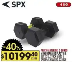 Coto Mancuerna de plástico oferta