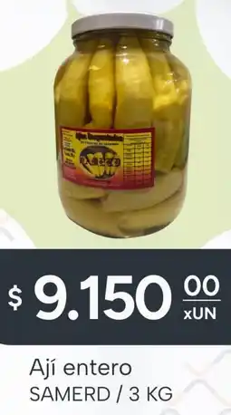 El Milagro Mayorista Samerd ají entero oferta