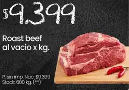 Changomas Roast beef al vacio oferta