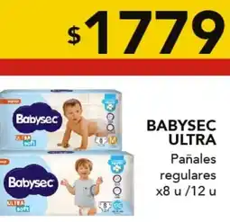 Nini Mayorista Babysec ultra pañales regulares oferta